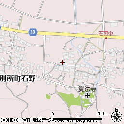 兵庫県三木市別所町石野783周辺の地図