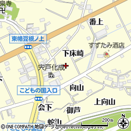 愛知県西尾市東幡豆町下床崎周辺の地図