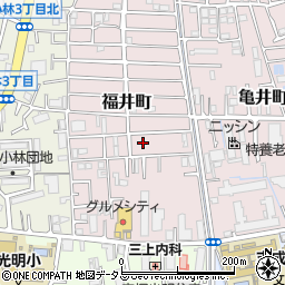 兵庫県宝塚市福井町周辺の地図