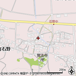 兵庫県三木市別所町石野775周辺の地図