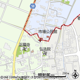 静岡県袋井市上山梨925周辺の地図
