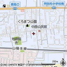 兵庫県高砂市阿弥陀町阿弥陀1523-1周辺の地図