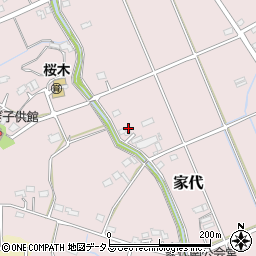 静岡県掛川市家代401周辺の地図