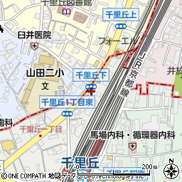 千里丘バール Latte周辺の地図
