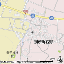 兵庫県三木市別所町石野912周辺の地図