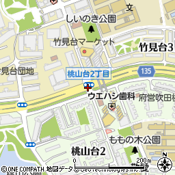 桃山台２周辺の地図