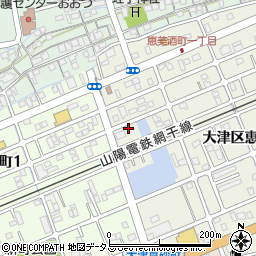 兵庫県姫路市大津区恵美酒町1丁目119周辺の地図