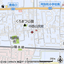 兵庫県高砂市阿弥陀町阿弥陀1518周辺の地図