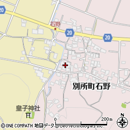 兵庫県三木市別所町石野910周辺の地図