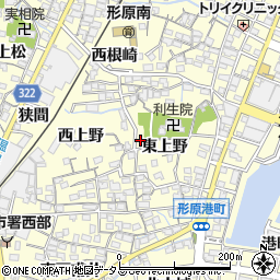 愛知県蒲郡市形原町東上野21周辺の地図