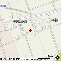 静岡県周智郡森町牛飼周辺の地図