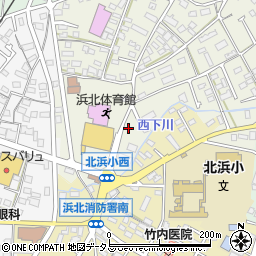 静岡県浜松市浜名区西美薗45周辺の地図