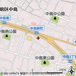 兵庫県姫路市飾磨区中島3丁目165周辺の地図