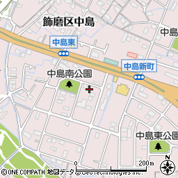 兵庫県姫路市飾磨区中島3113-2周辺の地図