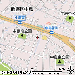 兵庫県姫路市飾磨区中島3126-2周辺の地図