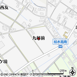 愛知県西尾市一色町松木島九軒前周辺の地図
