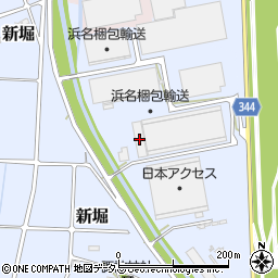 浜名梱包輸送株式会社　高薗倉庫周辺の地図