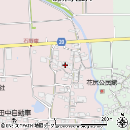 兵庫県三木市別所町石野490周辺の地図
