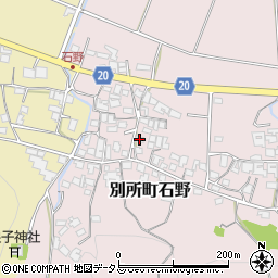 兵庫県三木市別所町石野868周辺の地図