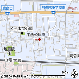 兵庫県高砂市阿弥陀町阿弥陀1451-1周辺の地図