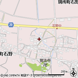 兵庫県三木市別所町石野776周辺の地図