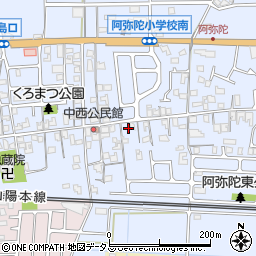 兵庫県高砂市阿弥陀町阿弥陀1448周辺の地図