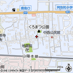 兵庫県高砂市阿弥陀町阿弥陀1554周辺の地図