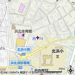 静岡県浜松市浜名区西美薗46周辺の地図