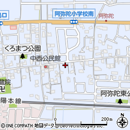 兵庫県高砂市阿弥陀町阿弥陀1440周辺の地図