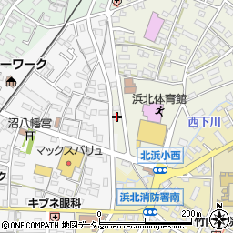 静岡県浜松市浜名区西美薗28周辺の地図