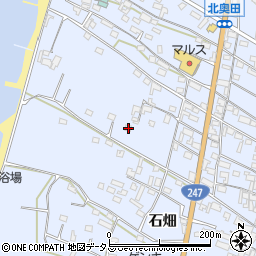 愛知県知多郡美浜町奥田石畑121周辺の地図
