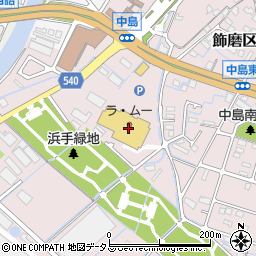 兵庫県姫路市飾磨区中島1200周辺の地図