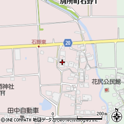 兵庫県三木市別所町石野471周辺の地図
