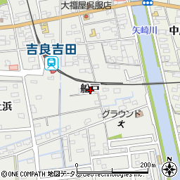 愛知県西尾市吉良町吉田船戸周辺の地図