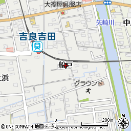 愛知県西尾市吉良町吉田（船戸）周辺の地図