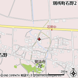 兵庫県三木市別所町石野754-1周辺の地図