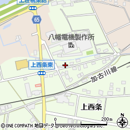 兵庫県加古川市八幡町上西条1108周辺の地図