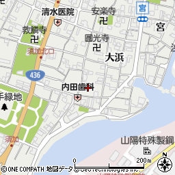 兵庫県姫路市飾磨区須加122周辺の地図