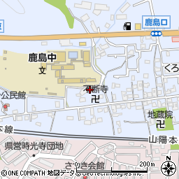中通公民館周辺の地図