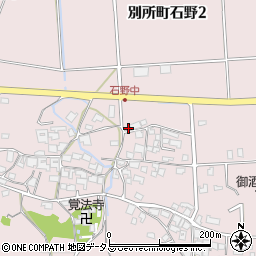 兵庫県三木市別所町石野720周辺の地図