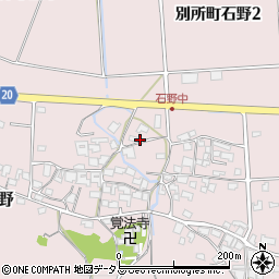 兵庫県三木市別所町石野754-4周辺の地図