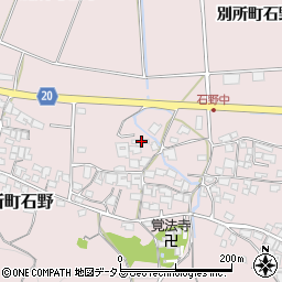 兵庫県三木市別所町石野777周辺の地図