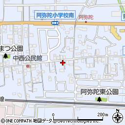 兵庫県高砂市阿弥陀町阿弥陀1421周辺の地図