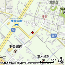 加古川東神吉郵便局周辺の地図