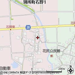 兵庫県三木市別所町石野481周辺の地図