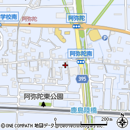 兵庫県高砂市阿弥陀町阿弥陀1243-2周辺の地図