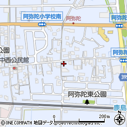 兵庫県高砂市阿弥陀町阿弥陀1280周辺の地図