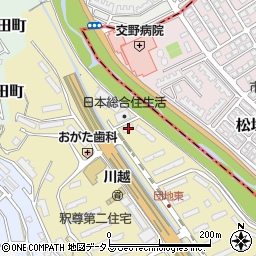 大阪府枚方市釈尊寺町28-19周辺の地図