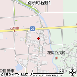 兵庫県三木市別所町石野486周辺の地図
