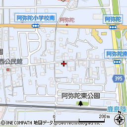 兵庫県高砂市阿弥陀町阿弥陀1278周辺の地図